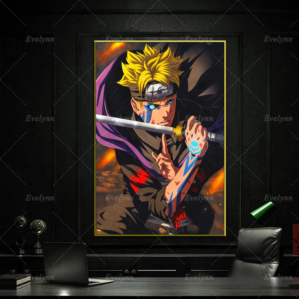 

Boruto Naruto Anime Canvas Poster Nordic Home Bedroom Decor Prints Pictures Modern Living Room Cuadros Wall Art Painting Gift
