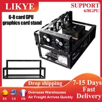 open mining frame thickened eth motherboard bracket fixing rack bitcoin mining rig case computer itx micro atx support 68 gpu