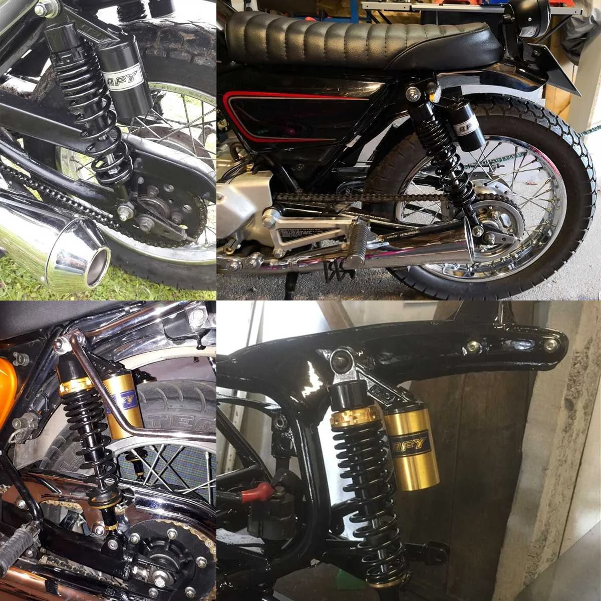 320 мм 12," мотоциклетные пневматические амортизаторы задняя подвеска для Honda/Yamaha/Suzuki Скутер ATV Quad