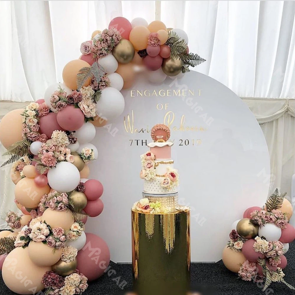 Воздушные шары-гирлянды 171 шт. ретро пыльные розовые кремовые персиковые шары