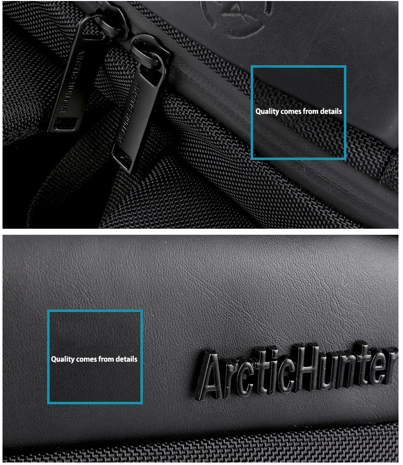 ARCTIC HUNTER, новинка, повседневная мужская сумка Mochila, мужская сумка через плечо, нейлоновая, водонепроницаемая, для студентов колледжа, сумка для компьютера, рюкзак, школьный ранец