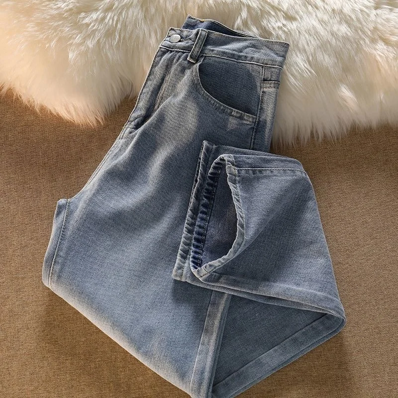 

Style Style Jeans Female Autumn Student Style High Waist Drooping Straight Pants Rac