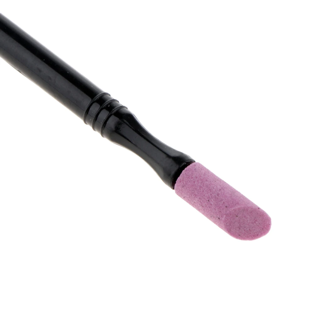 

3Pcs Nail Cuticle Remover Pen Pusher Trimmer Buffer Quartz Stone Scrub Tool