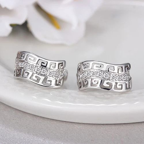 Женские серьги-кольца MEETSOFT серьги из тибетского серебра с защитой от аллергии