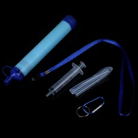 new 1pc military water filter purification camping hiking water system filter emergency gear straw water purifier hot sale
