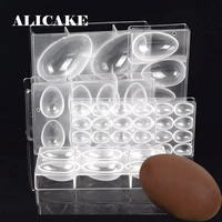 chocolate mold polycarbonate happy easter egg chocolate mould cake form smooth ostrich egg festival decation baking bakery tools