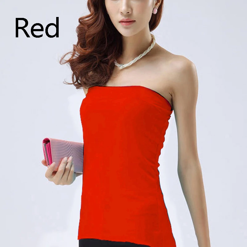 Топ-бандо женский бесшовный из хлопка без бретелек для фитнеса | Женская одежда