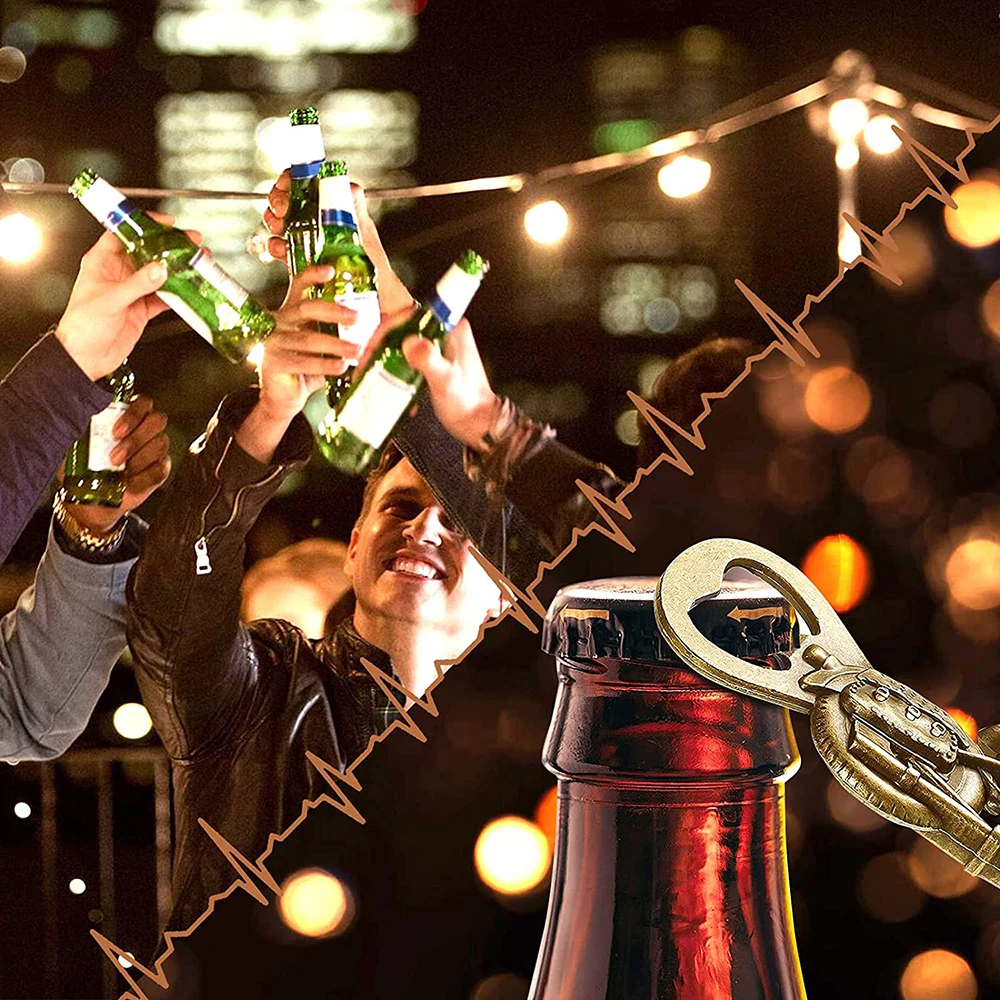 Подарок для папы открывалка пивных бутылок бронзовый винтажный классный