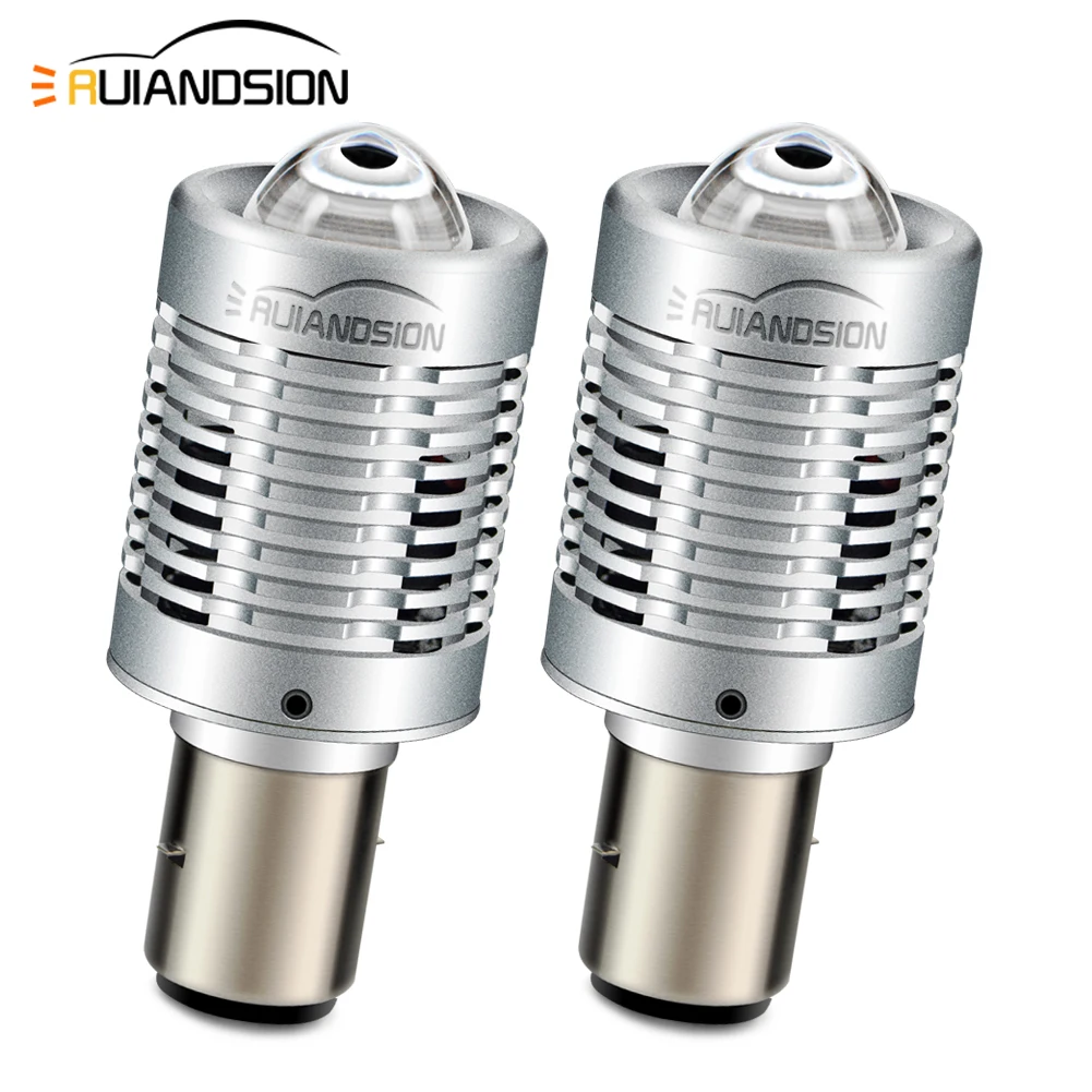 

Фары для мотоцикла RUIANDSION 2 шт. BA20d H6 6000 лм, светодиодный фары для мопеда, фары головного света, вилочного погрузчика, противотуманные фары P36D 21...