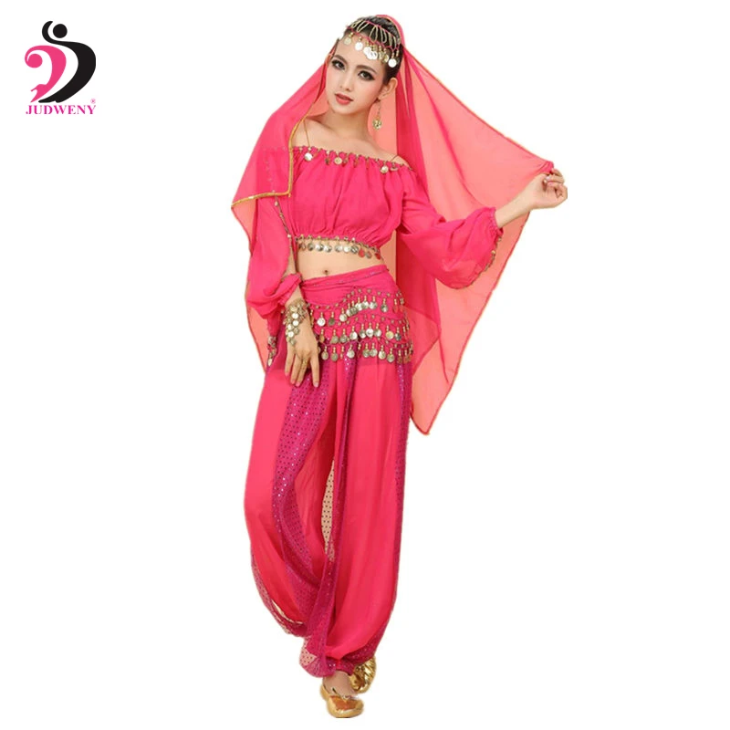 Новый костюм для танца живота Женский Болливуд Восточный живот танцевальная