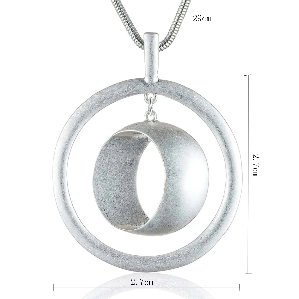 2021 длинное ожерелье из розового золота с подвесками оптовая продажа модные