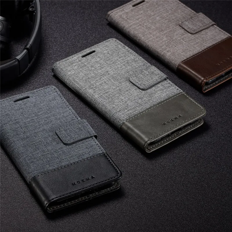 

For Samsung Galaxy A32 5G Denim Canvas PU Leather Flip Case Magnetic Cover Stand Wallet Shell Card Slot