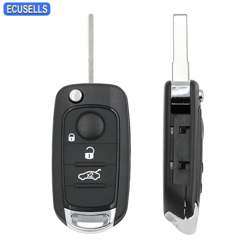 3 кнопки Складная откидная оболочка ключа дистанционного управления чехол умный