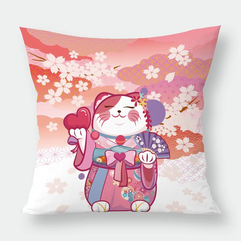 Silstar Tex Lucky Cat декоративная наволочка принесет удачу для дома спальни