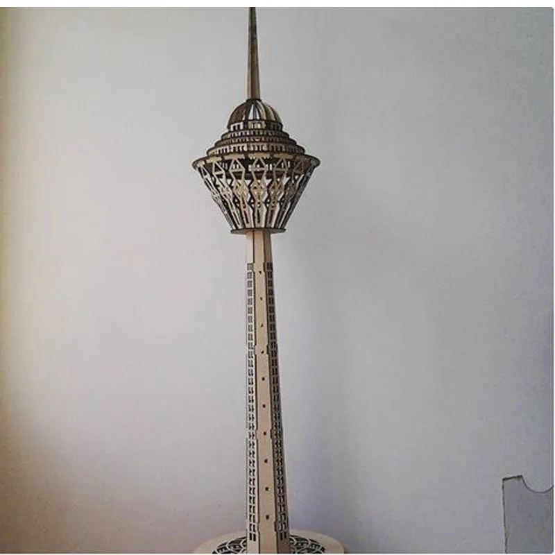 Milad Tower vert высокая башня векторный дизайн напильники для ЧПУ лазерная резка