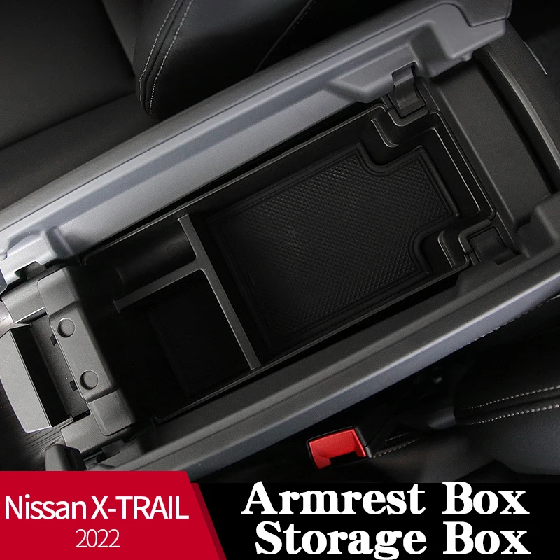 

Armrest Box Storage Box For Nissan X-TRAIL 2020 ABS Central Armrest WOrganizer Containers Holder Car Interior Accessories