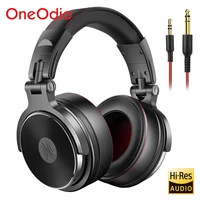 oneodio pro 50 wired studio headphones stereo professional dj headphone with microphone over ear monitor earphones bass headsets