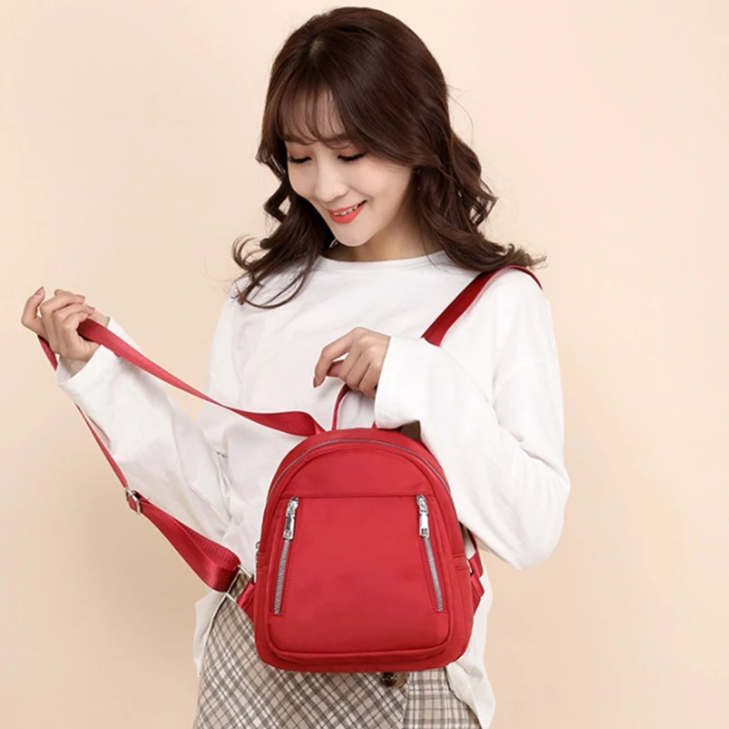 

Casual Backpack Women Travel Waterproof Nylon School Bags for Teenage Girls High Quality Fashion Shoulder Packbag