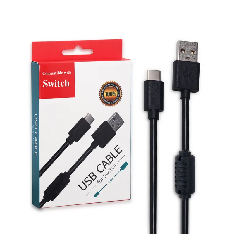 1,8 м usb кабель для зарядки для Nintendo Switch NS NX игровая консоль зарядное устройство для передачи данных кабель питания type-C для Nintendo Switch NS аксессуары
