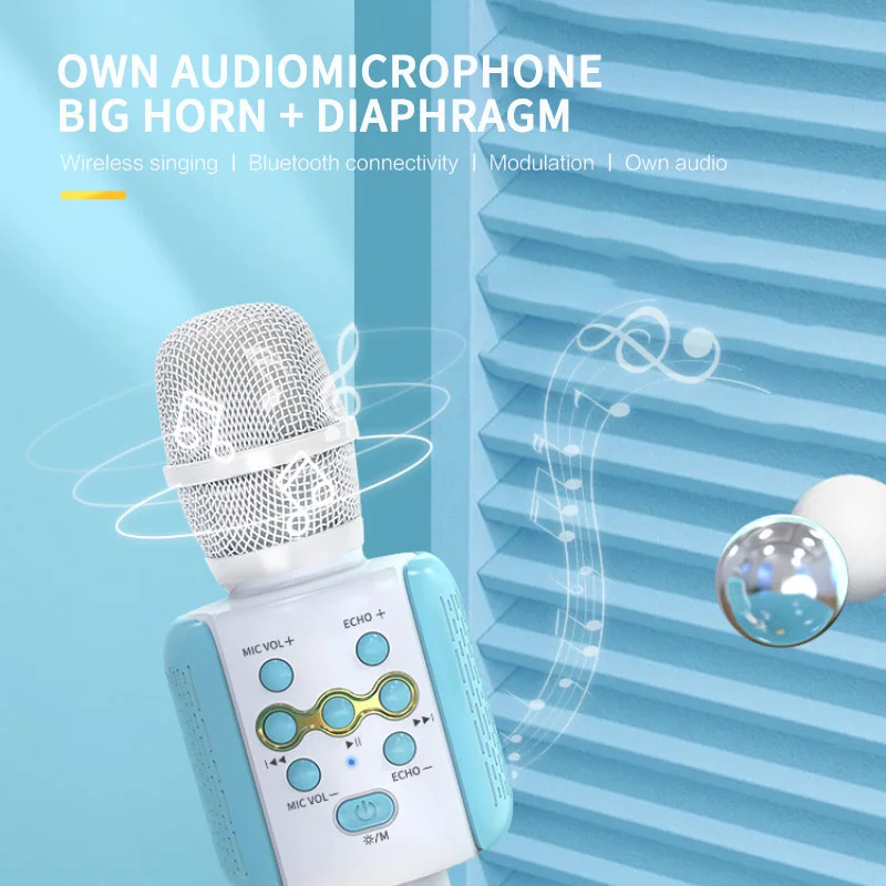 Портативный Ручной беспроводной микрофон L858 ручной Bluetooth-микрофон для караоке 1200