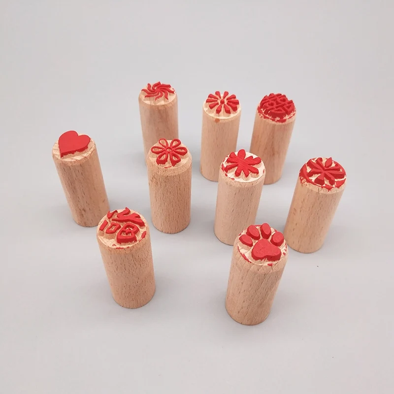 

Manual Wood Dessert Seal Stamp DIY Pastry Cake Cookie Moulds Traditional Chinese Moon Cake Mold Bakeware Buns Seal Stamp
