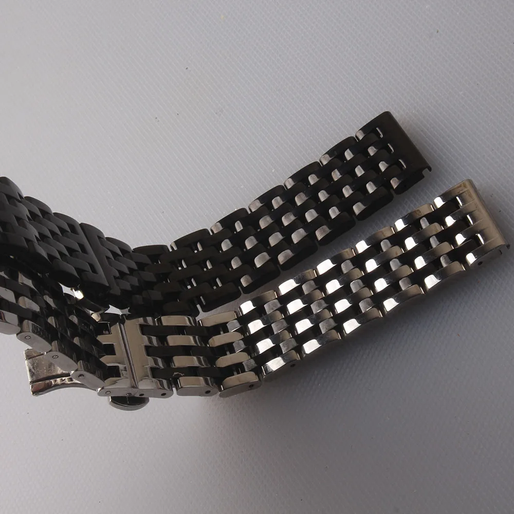 Браслет из нержавеющей стали для наручных часов металлический звеньевой браслет