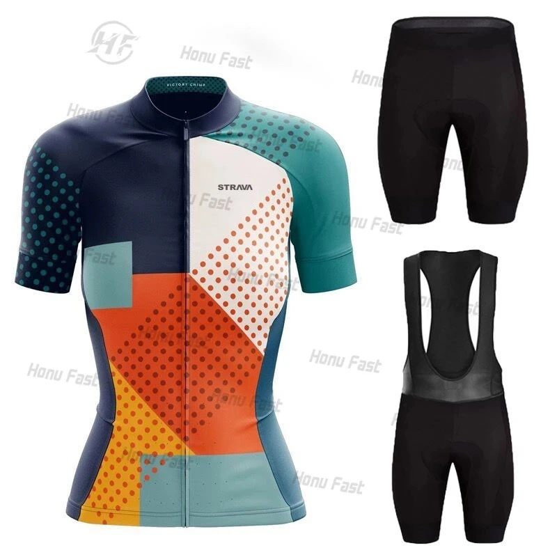 

Костюм для велоспорта STRAVA 2021, Женский Летний дышащий костюм для горного велосипеда, костюм для горного велосипеда, одежда для велоспорта