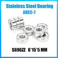 s696zz bearing 6155 mm 5pcs abec 7 440c roller stainless steel s696z s696 z zz ball bearings