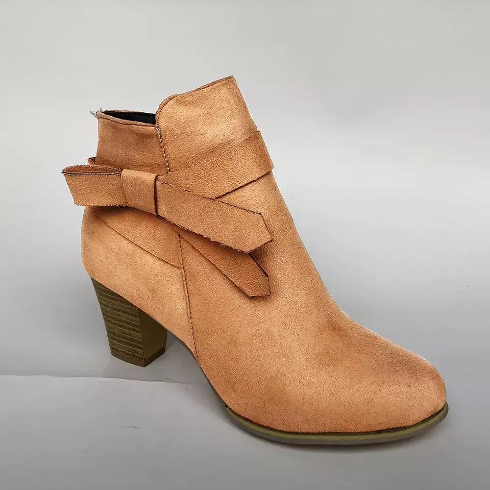 Модные женские ботильоны на толстом высоком каблуке красные свадебные ботинки