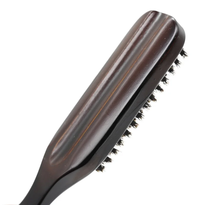 Деревянная ручка кабана щетина щетка для чистки парикмахерских мужчин борода Щетка антистатическая парикмахерская расческа для укладки волос инструменты для бритья