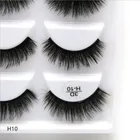 5 пар натуральных искусственных зеркальных длинных ресниц для макияжа 3 D норковые ресницы для наращивания норковые ресницы красота зеркальные ресницы