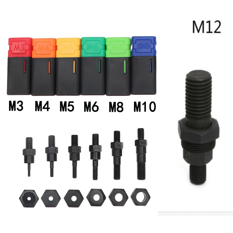 

High Quality Riveter Gun Part Threaded Mandrel Replacement For Hand Nut Rivet Metric M3-M12