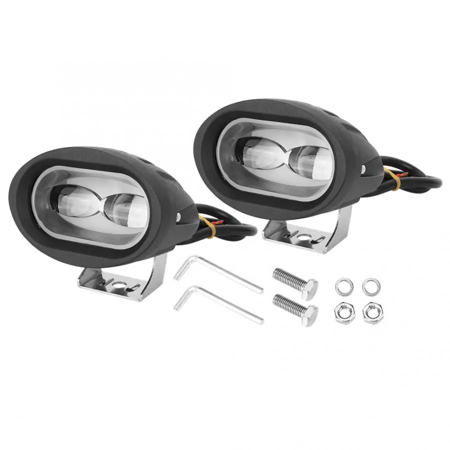 1 пара 9 V 30V 20 Вт белый автомобиль авто LED рабочий свет фар дальнего света IP67 из