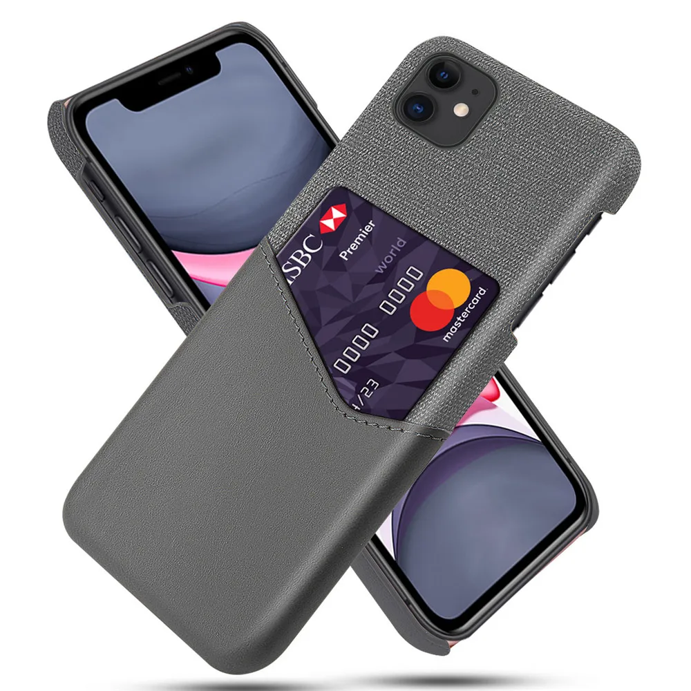 Business Case For iPhone 11 Pro Max 6.5 6.1 5.8 Card Slot Cover PU Leather XS MAX XR X Funda | Мобильные телефоны и