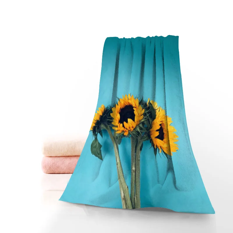 Горячая Распродажа Custom Sunflower 35x7 5 см спортивное полотенце для фитнеса портативное