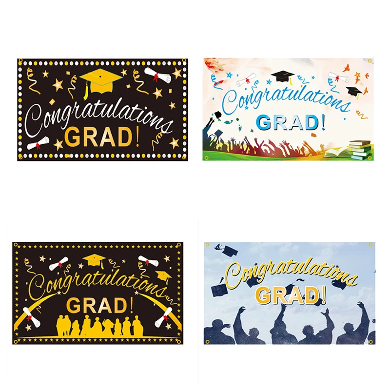 

Выпускной вечерние декоративное фоновое полотно для гобелен 2021 Фотокабины реквизит Выпускной сезон украшения Congrat выпускник для студийног...