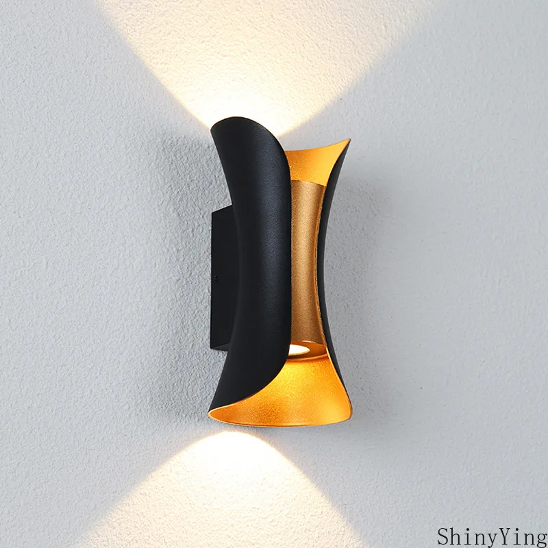 

Outdoor Wall Lamp 10W Waterproof Up and Down Creative Exterior Wall Light Tempered Glass IP65