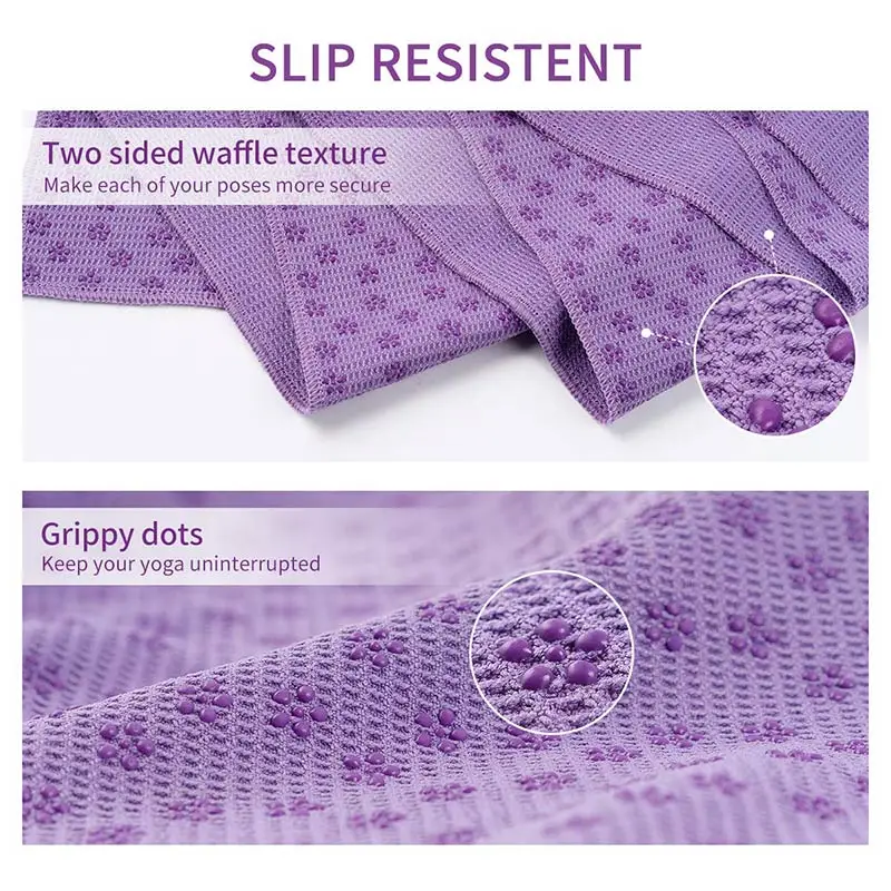 

Non Slip Cotton Rug Plum Dotted Yoga Mat Absorbing Towel Resin Towel Blanket Sweat Sport Fitness Exercise Pilates Supplies
