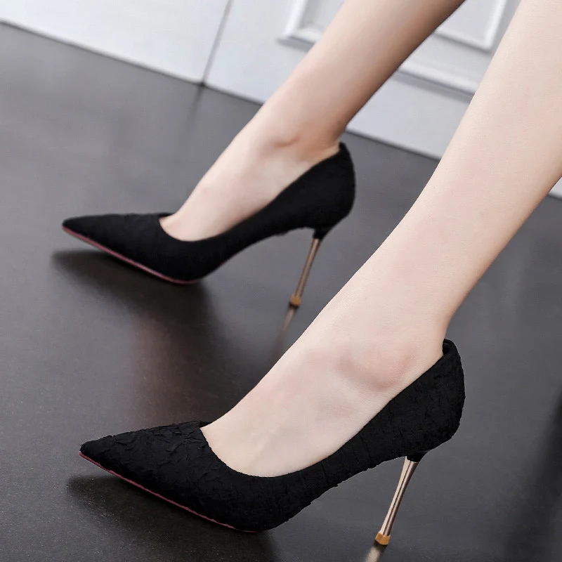 Туфли-лодочки женские на тонком каблуке 9 см Элегантные классические