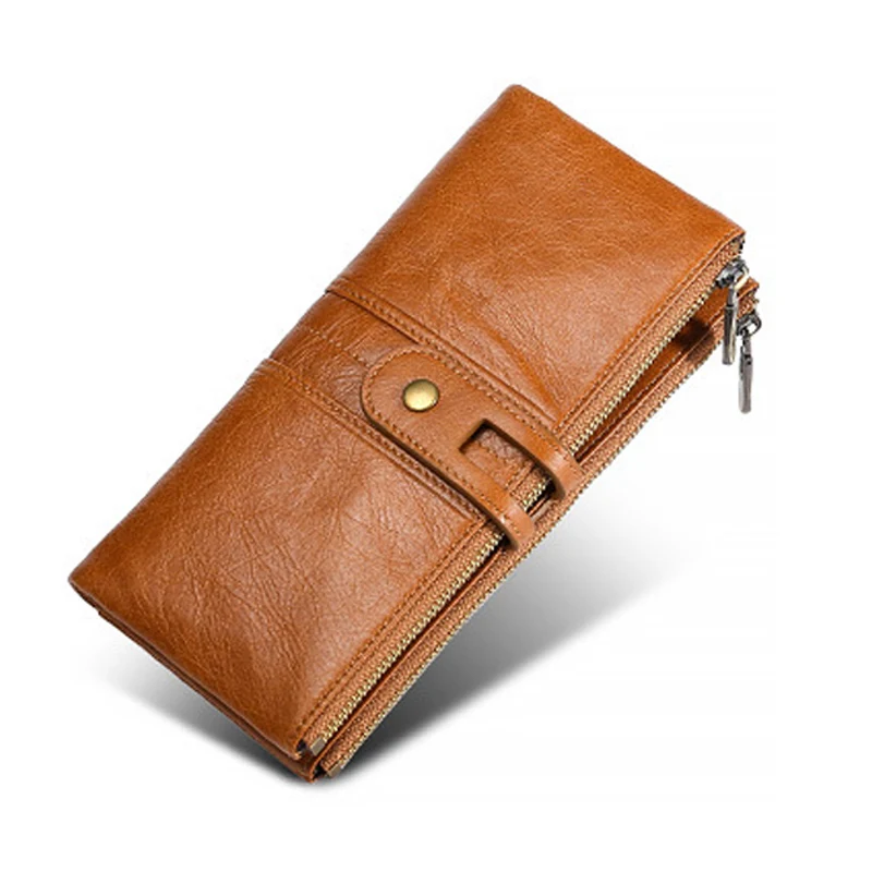 Ограниченная серия кожаный женский кошелек RFID длинный клатч