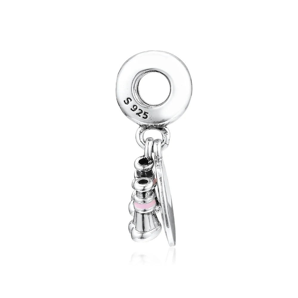 Женский кулон в виде сердца из серебра 2019 пробы с бусинами | Украшения и