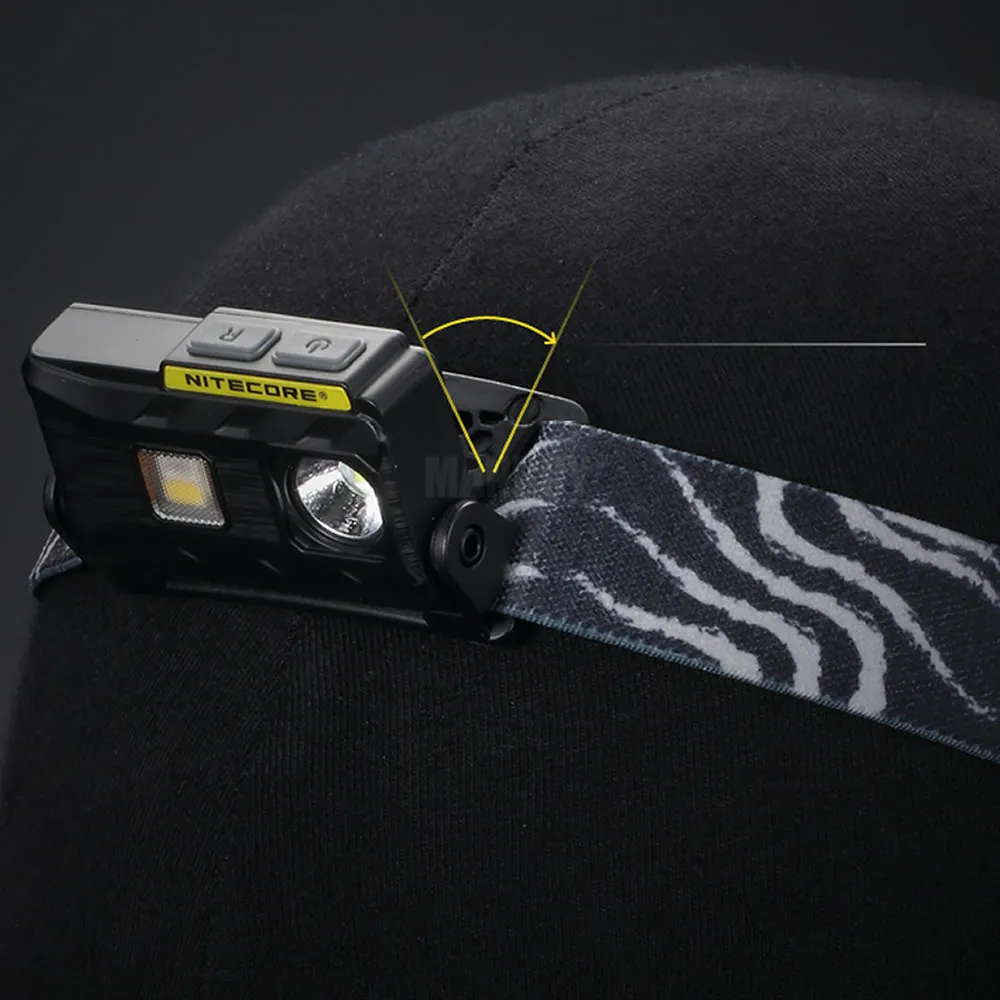 2021 Nitecore NU25 3xled Перезаряжаемые фары 360 люмен Трехместный Выходы легкий фар фонарик