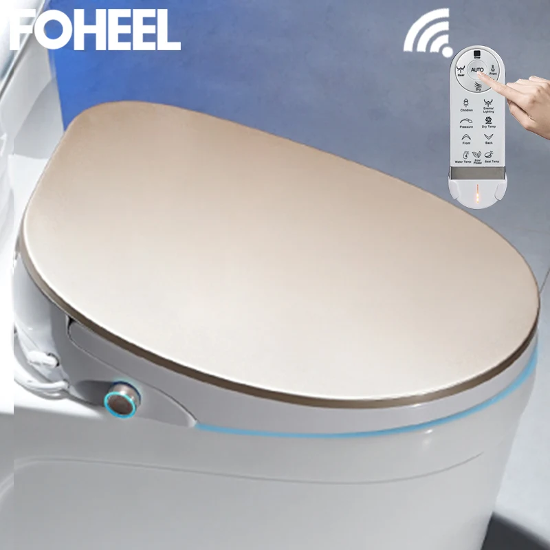 FOHEEL, новинка, 5 цветов, wc Auto SPA, умное сиденье для унитаза, умная ручка, HD светодиодный дисплей, чехол для унитаза, электронное биде для туалета, сиденье