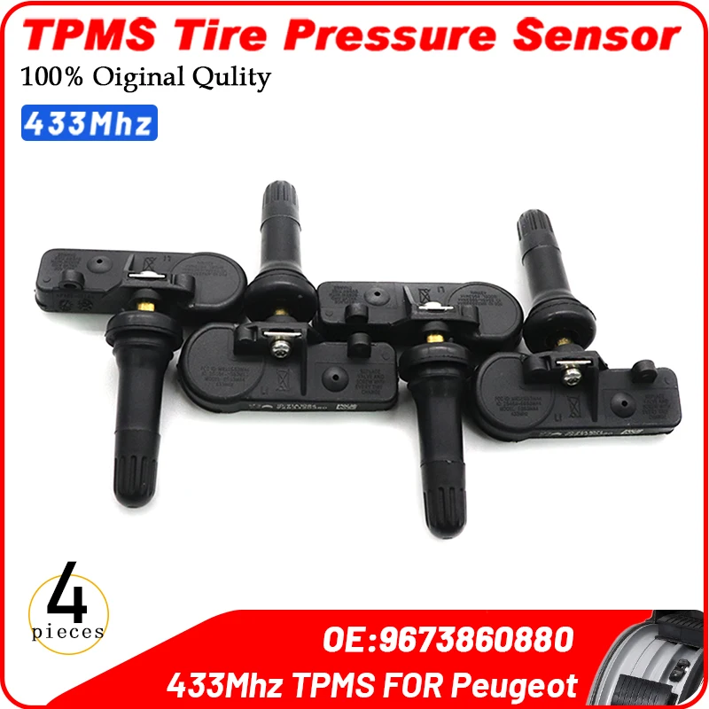 

OEM 9802003680 433 МГц TPMS для PEUGEOT 508 2015 2016 2017 2018 новый датчик давления в шинах