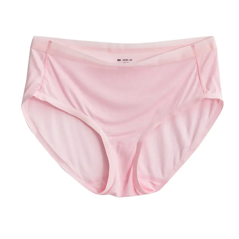 SuyaDream Women Silk Briefs 100%Natural Silk Solid Everyday Wear Seamless Mid-Rise Panties 2022 Summer Underwear