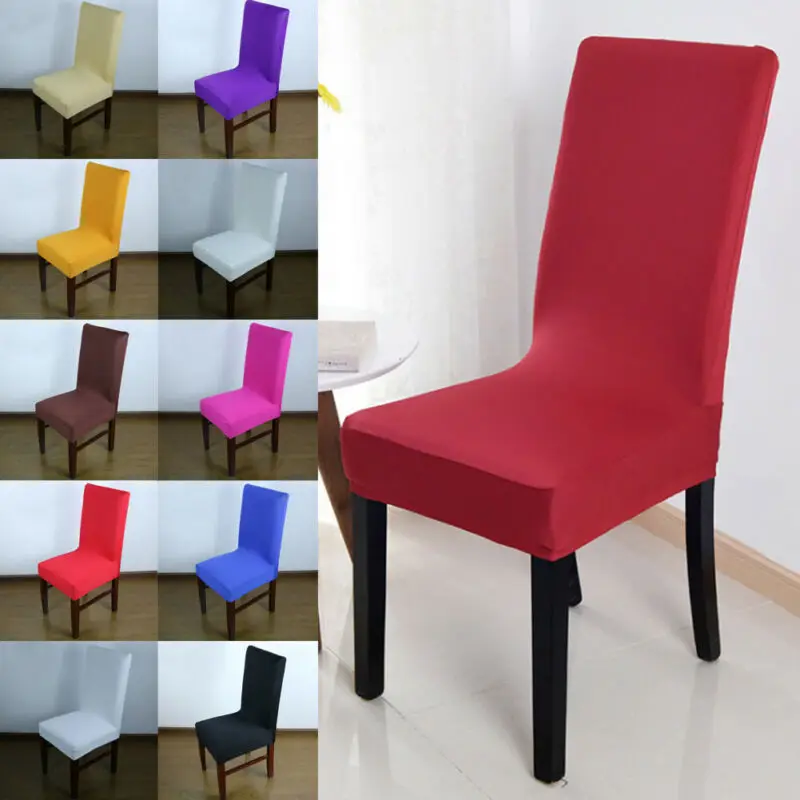 11 цветов Чехлы для обеденного стула спандекс скольжения чехол стрейч