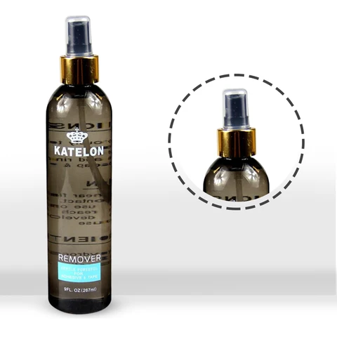 267 мл средство для удаления Katelon, средство для удаления клея для париков, двухсторонние парики, средство для удаления наращивания ленты, средство для удаления клея для волос для кружевных париков, парик