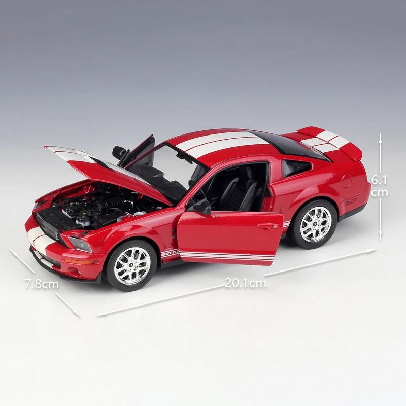 Welly 1:24 оригинальная коробка 2007 Мустанг Шелби кобра GT500 литая под давлением модель