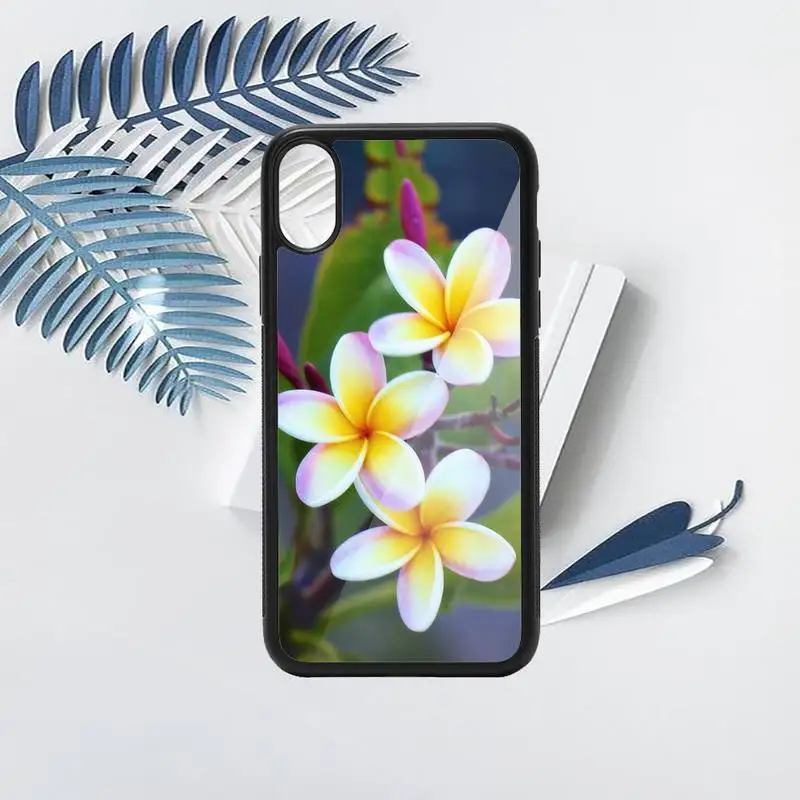 

Frangipani Phone Case TPU For iPhone X XR XS 11 12 mini Pro MAX 6 6S 7 8 Plus SE 2020