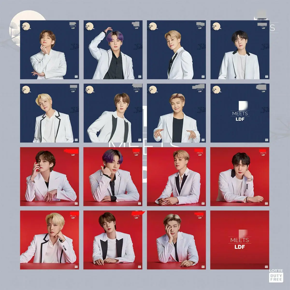 

South Korean Groups K-POP Bangtan Boys LDF Mini Card LOMO Card Photo Photo Polaroid Card Cosplay Gift JIMIN JIN SUGA Fans